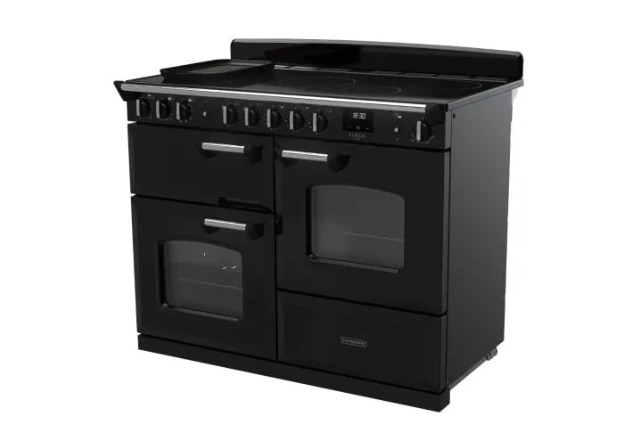Load image into Gallery viewer, Rangemaster Classic Oc 110 Induction Black with Chrome Trim | CLO110EIPGBL/CM1