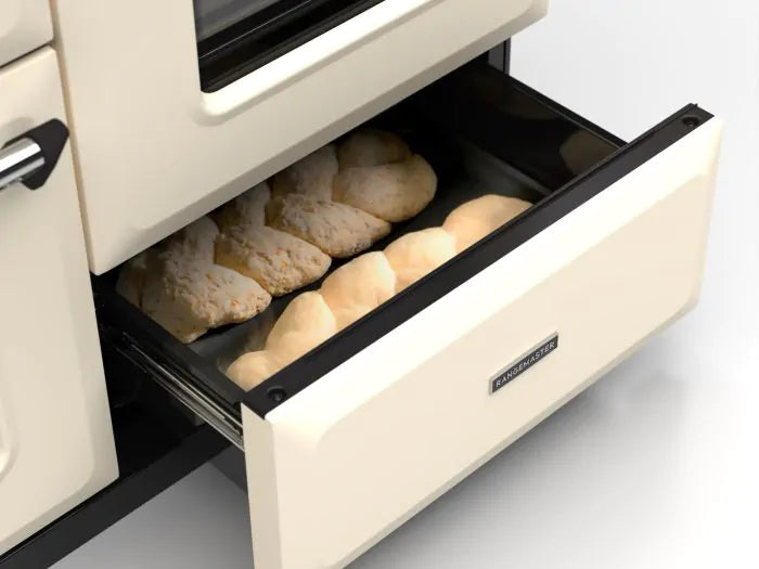 Load image into Gallery viewer, Rangemaster Classic Deluxe Oc 110 Induction Pale Cream with Chrome Trim | CLDLO110EIPPCR/CM1