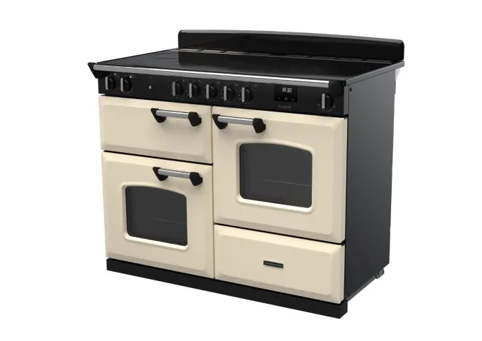 Завантажте зображення в засіб перегляду галереї, Rangemaster Classic Oc 110 Induction Pale Cream with Chrome Trim | CLO110EIPPCR/CM1