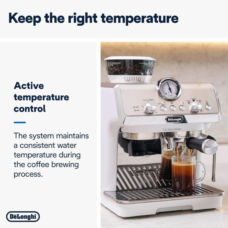 Załaduj obraz do przeglądarki galerii, DeLonghi La Specialista Arte Manual Bean To Cup Coffee Machine | White | 1.3KW | EC9155.W