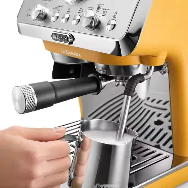 Załaduj obraz do przeglądarki galerii, DeLonghi La Specialista Arte Manual Bean To Cup Coffee Machine | Yellow | 1.3KW | EC9155.YE