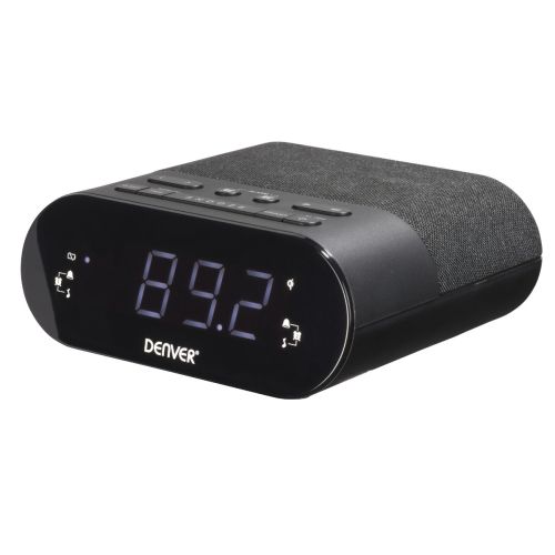 Załaduj obraz do przeglądarki galerii, Denver Clock Radio with Wireless Charging | CRQ-107
