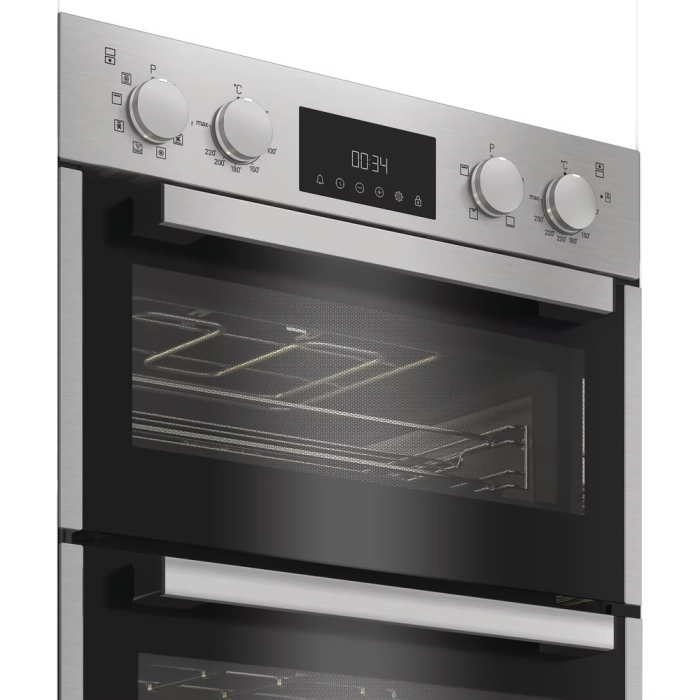 Завантажте зображення в засіб перегляду галереї, Hotpoint Built In Electric Multifunction Double Oven | Stainless Steel | DIH 82D IX
