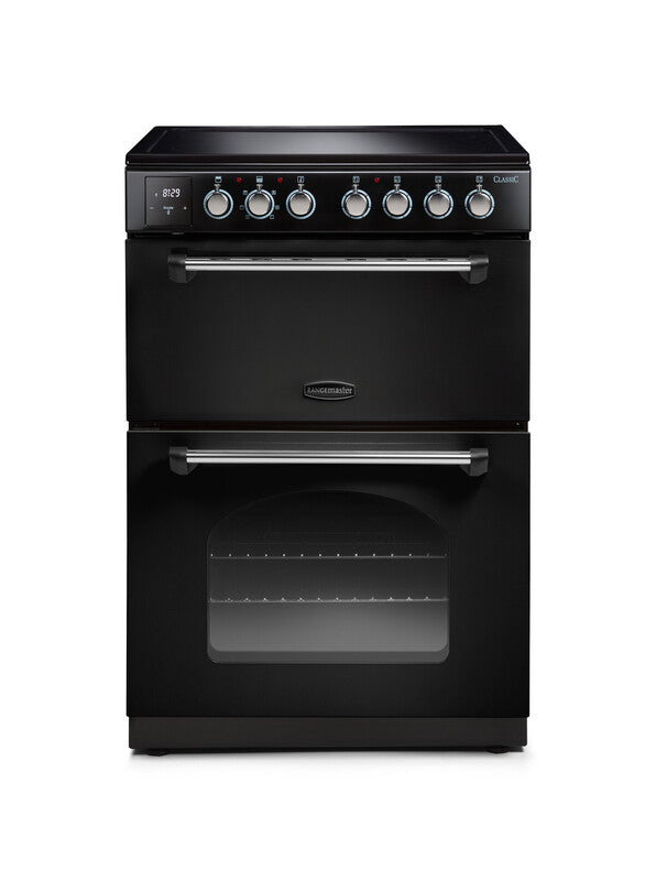 Load image into Gallery viewer, Rangemaster Classic 60 Induction Black | Chrome handles | 128120 | CLA60EIBL/C