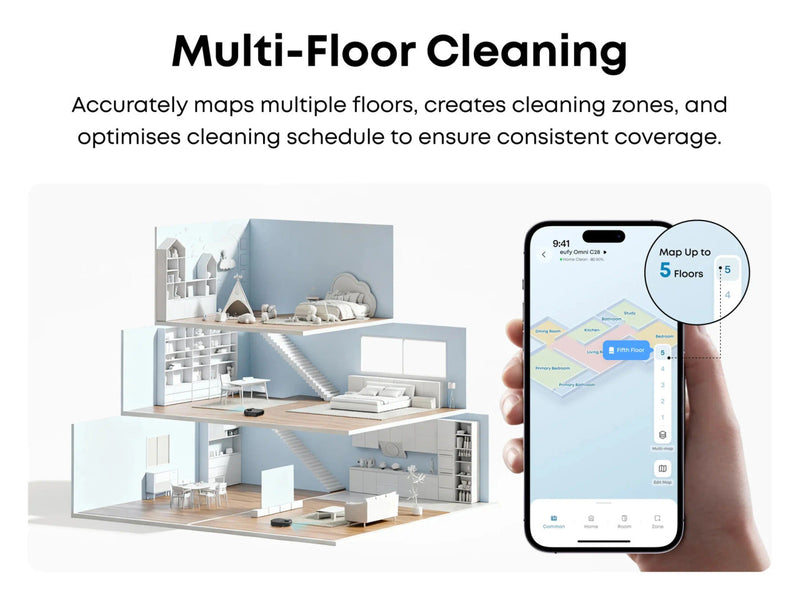 Load image into Gallery viewer, Eufy Omni C28A Robot Vacuum Cleaner with Accessory Kit | 15000Pa | T211AV10