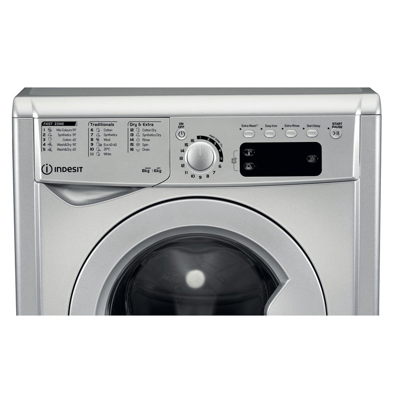 Load image into Gallery viewer, Indesit 8/6KG Washer Dryer | 1400rpm | Silver | EWDE861483SUK