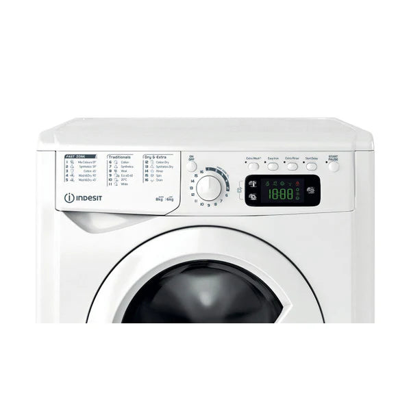 Load image into Gallery viewer, Indesit 8/6KG 1351 Spin Freestanding Washer Dryer | White | EWDE861483W