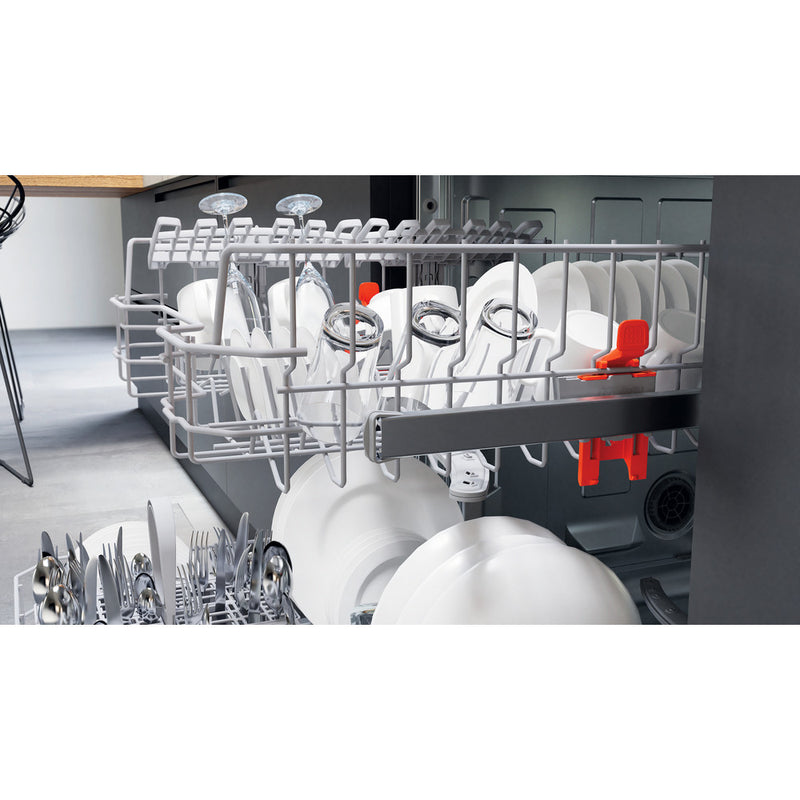 Load image into Gallery viewer, Hotpoint Semi Integrated Full Sized Dishwasher | Silver | 14 Place Setting | E Rated | H3B L626 X UK