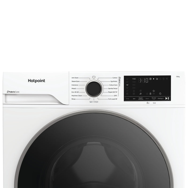 Завантажте зображення в засіб перегляду галереї, Hotpoint 12kg Washing Machine | White | 1400rpm | HBCA 123 CARE UK