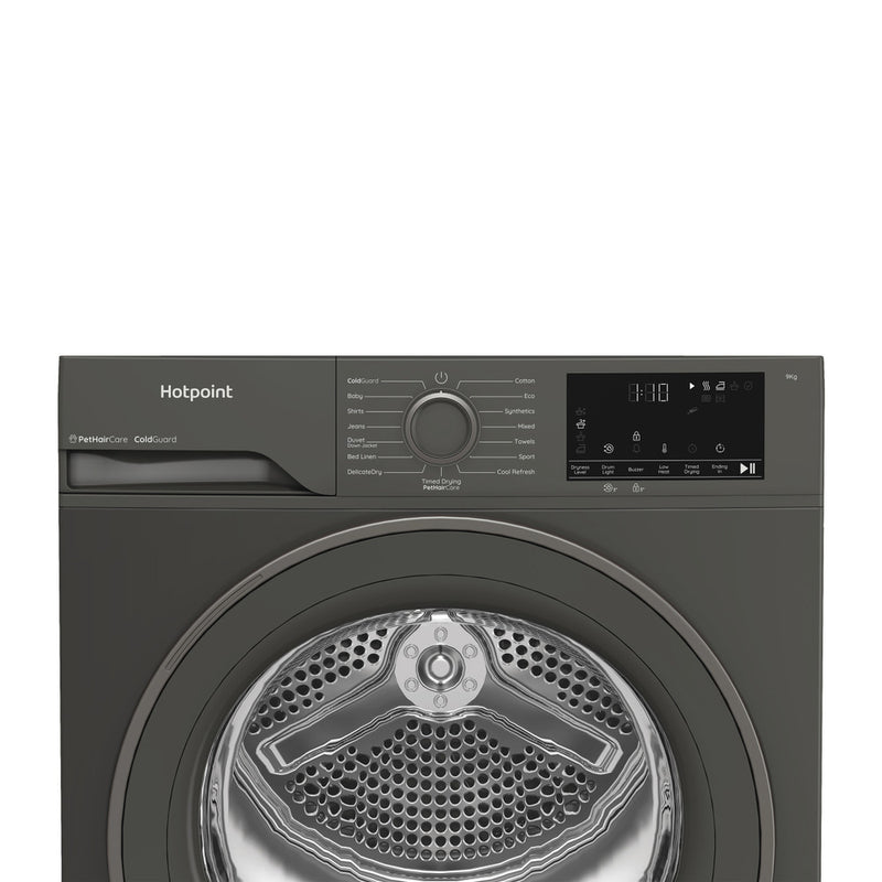 Load image into Gallery viewer, Hotpoint heat pump tumble dryer: freestanding, 9,0kg | HHD D90 GG IRE