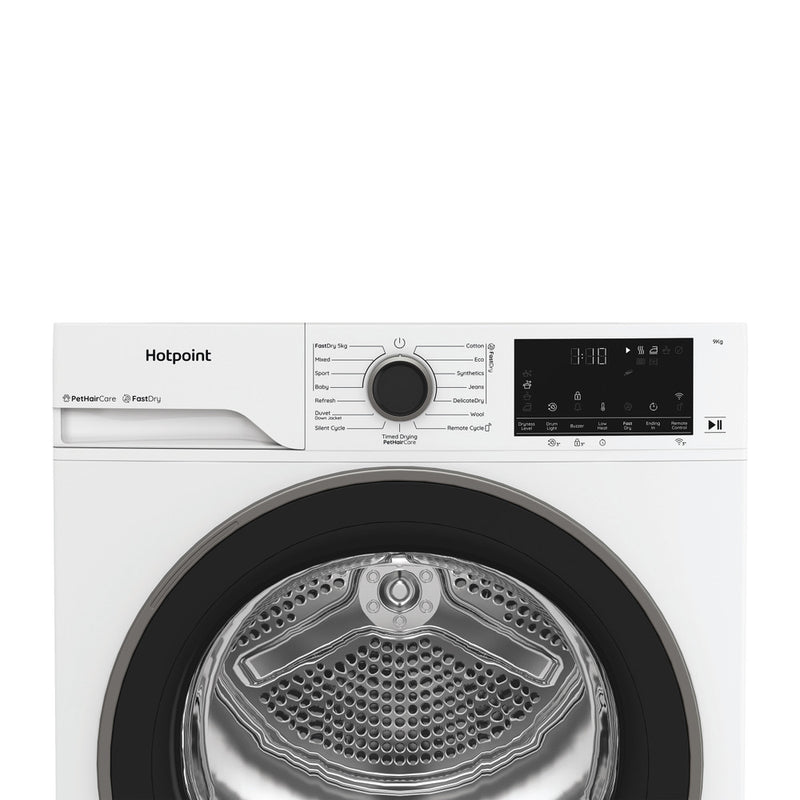Load image into Gallery viewer, Hotpoint heat pump tumble dryer: freestanding, 9,0kg | HHD W90 WW IRE