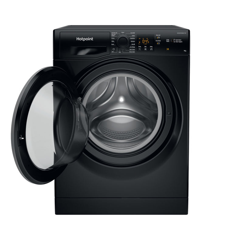 Load image into Gallery viewer, Hotpoint Anti-Stain Washing Machine | Black | 9kg | 1400rpm | A Rated | HNR9 W64 BS IRE