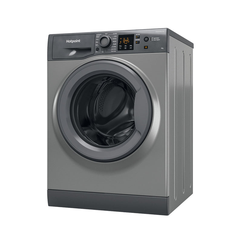 Load image into Gallery viewer, Hotpoint Anti-stain Washing Machine | Graphite | 9kg | 1400rpm | HNR9 W64 GG IRE