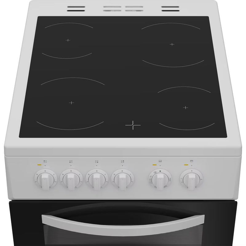 Load image into Gallery viewer, Indesit 50cm Electric Twin Cooker | 58L | Ceramic Hob | White | ITE5VMW