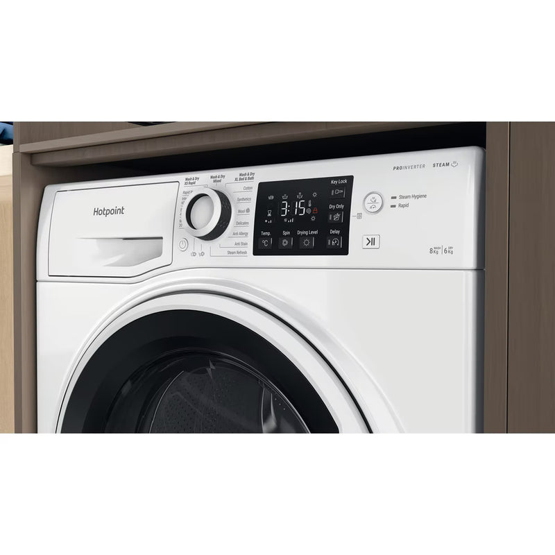 Load image into Gallery viewer, Hotpoint 8+6KG Washer Dryer | 1400RPM | White | NDB8635WUK