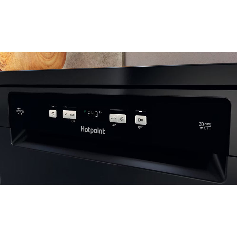 Завантажте зображення в засіб перегляду галереї, Hotpoint Freestanding Dishwasher | 14 Place Settings | Black | HFC3C26WCBUK
