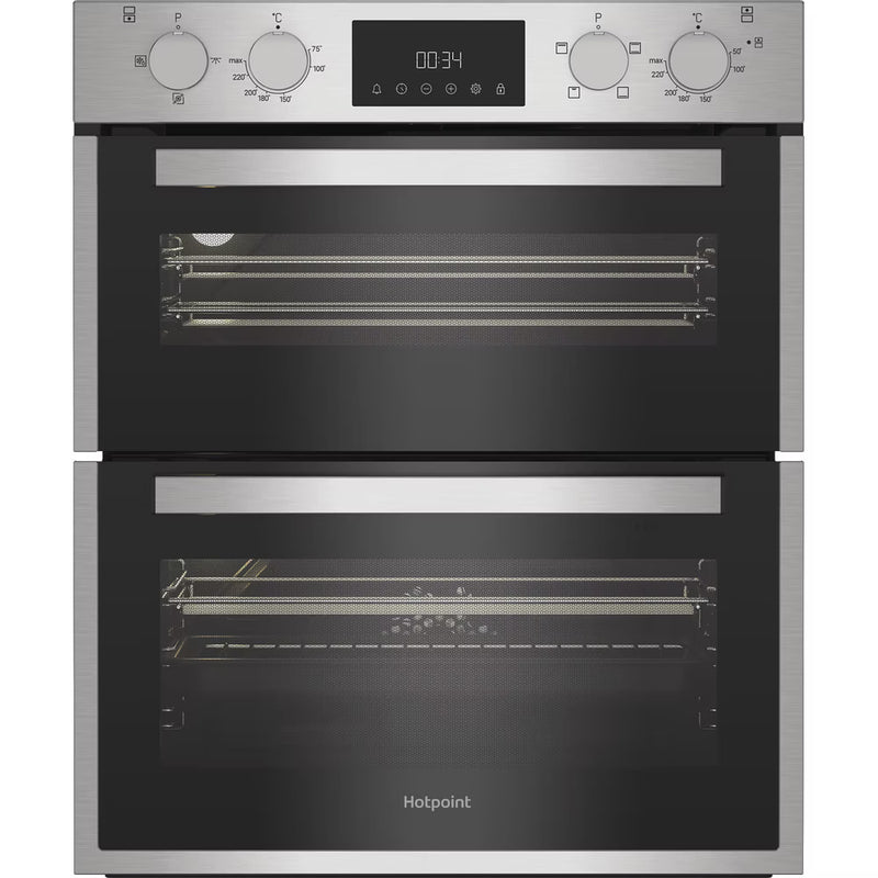 Load image into Gallery viewer, Hotpoint Built-Under Electric Double Oven | 48L + 38L | Stainless Steel | DUH10DIX