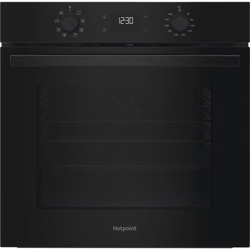 Załaduj obraz do przeglądarki galerii, Hotpoint Class 3 Built-In Electric Single Oven | 73L | Air Fry Function | Catalytic Clean | A+ Rated | Black | HO3K55CBUK
