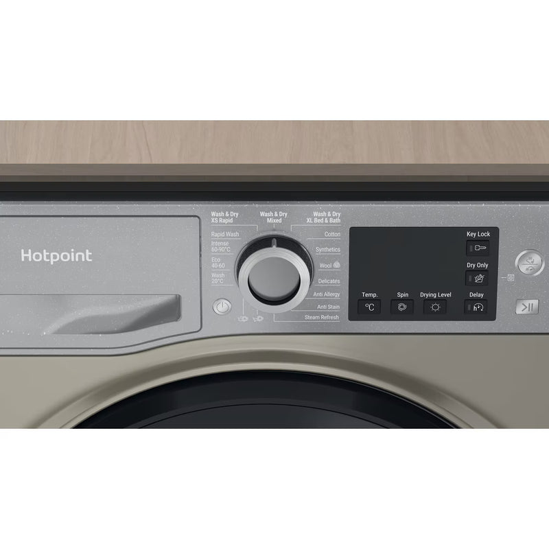 Load image into Gallery viewer, Hotpoint Freestanding Washer Dryer | 9kg Wash | 6kg Dry | Steam Hygiene | 1400rpm | Graphite | NDB9635GKUK