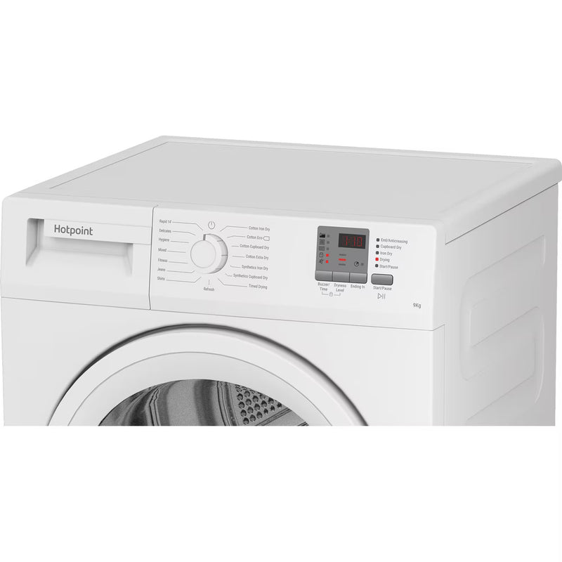 Завантажте зображення в засіб перегляду галереї, Hotpoint Dryer 9kg Condenser Sensor Dry White 15 Cycles | CHDC92WWGDUK