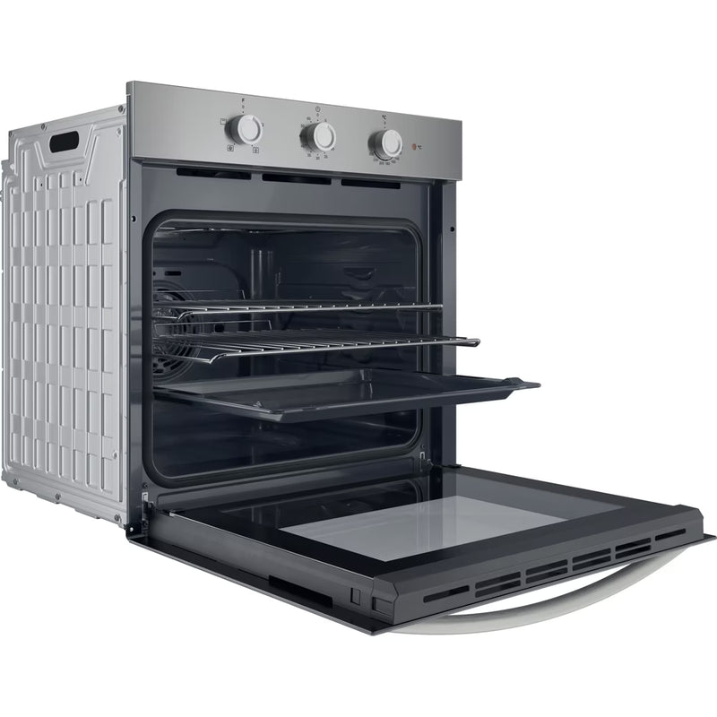 Load image into Gallery viewer, Indesit Single Fan Oven | Enamel Coating | Grill Plus Fan | 66l with 3 Dial with Timer | A | Stainless Steel | IO233XUK