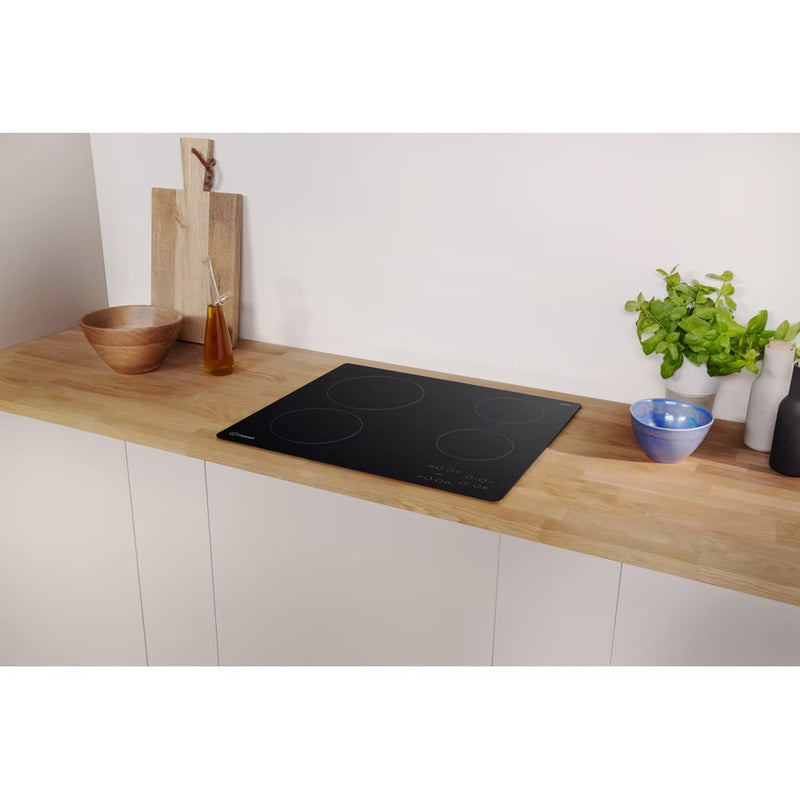 Load image into Gallery viewer, Indesit 60cm 9 Levels Electric Ceramic Hob | Black | Touch Control | 4 Zones with Residual Heat Indicator and Timer | RI161C