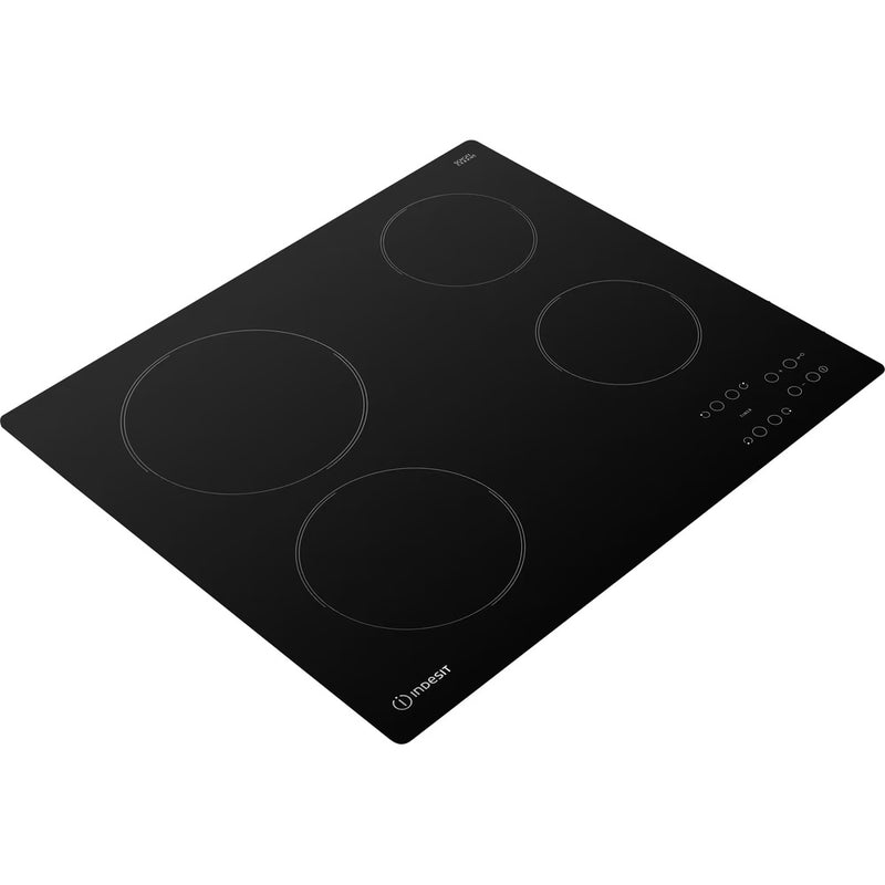 Load image into Gallery viewer, Indesit 60cm 9 Levels Electric Ceramic Hob | Black | Touch Control | 4 Zones with Residual Heat Indicator and Timer | RI161C