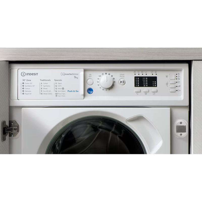 Load image into Gallery viewer, Indesit Built In Front Loading Washing Machine | 9kg | BIWMIL91485UK