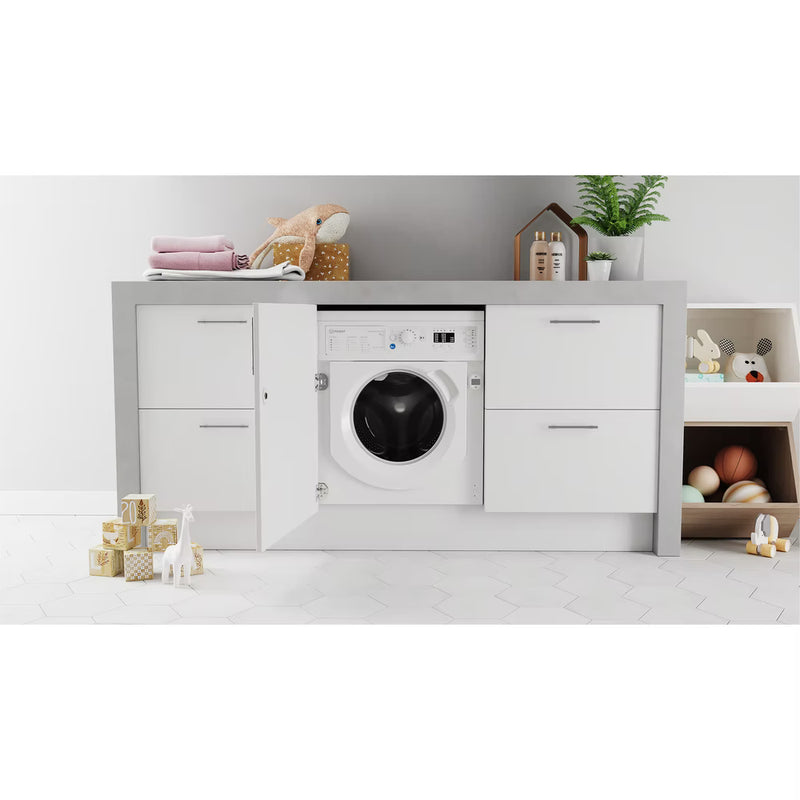 Load image into Gallery viewer, Indesit Built In Front Loading Washing Machine | 9kg | BIWMIL91485UK