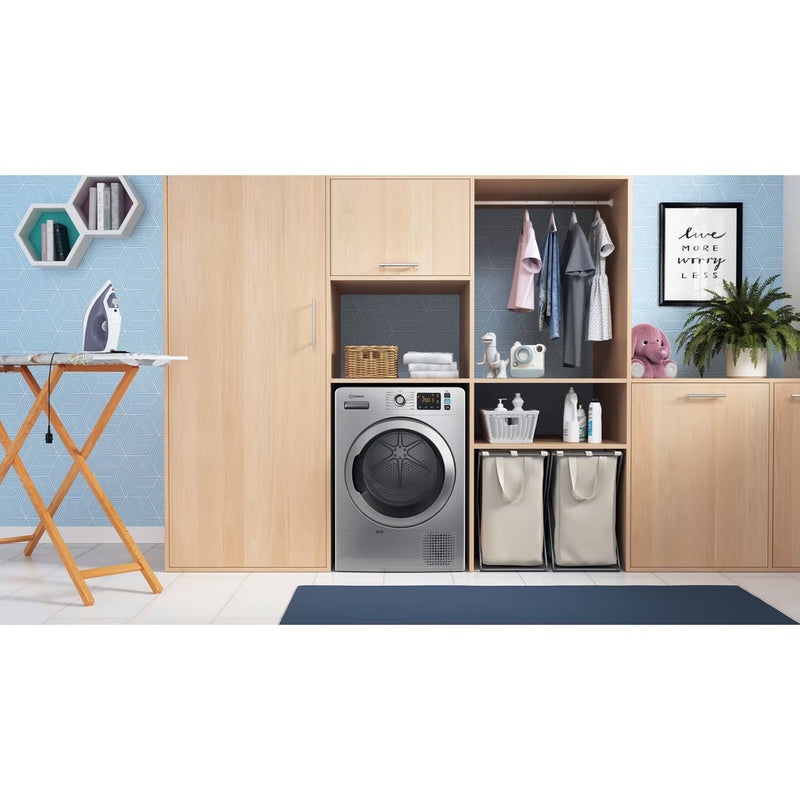 Завантажте зображення в засіб перегляду галереї, Indesit Heat Pump Tumble Dryer | Freestanding | 9kg | Silver | YTM1192SSXUK
