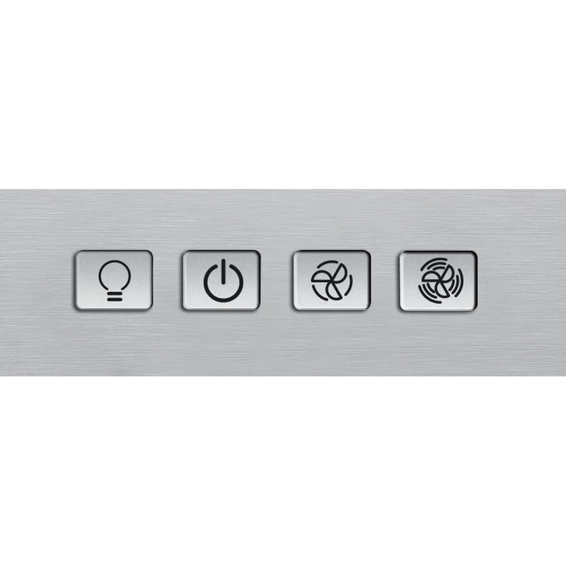 Load image into Gallery viewer, Whirlpool 60cm Curved Glass Hood | Button Control | Stainless Steel with Dishwashable Aluminium Grease Filter | 57 / 65 Db | PHGC64FLMX