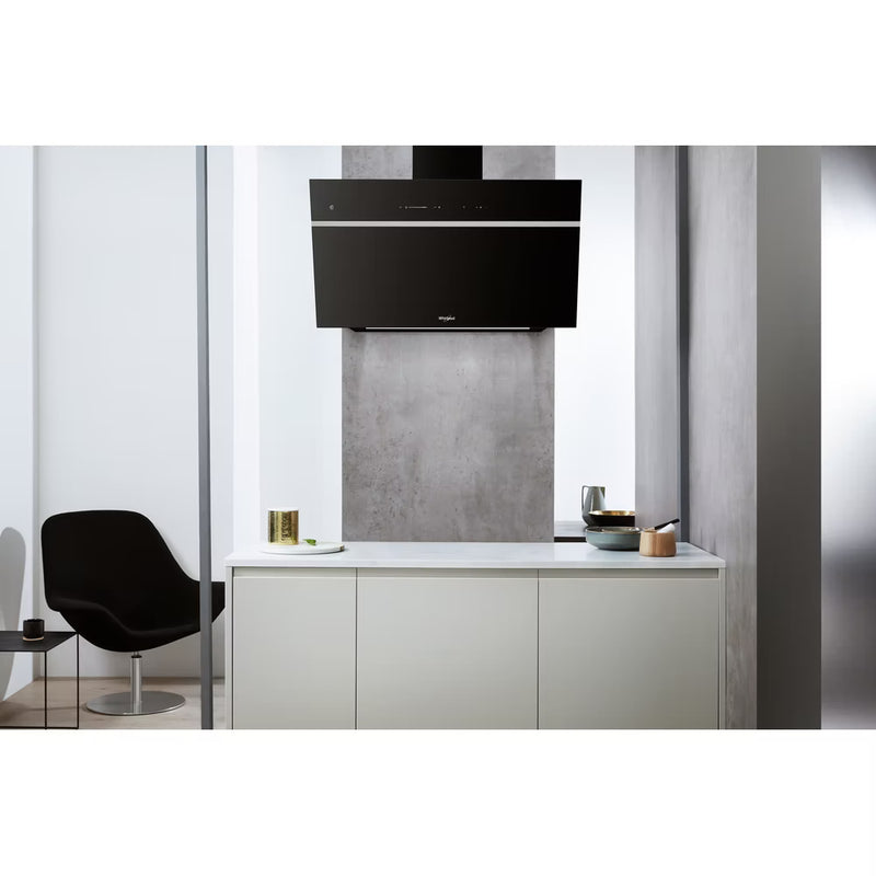 Load image into Gallery viewer, Whirlpool 90cm Chimney Hood | Touch Control | Black with Cooksense | 40/ 55 Db | WHVS90FLTCK