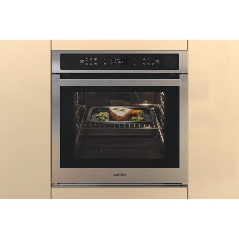 Load image into Gallery viewer, Whirlpool Steam | Single Oven | 73l | Touch Control | Stainless Steel with 6th Sense | Airfry and Acive Steam | AKZ9S8271IX