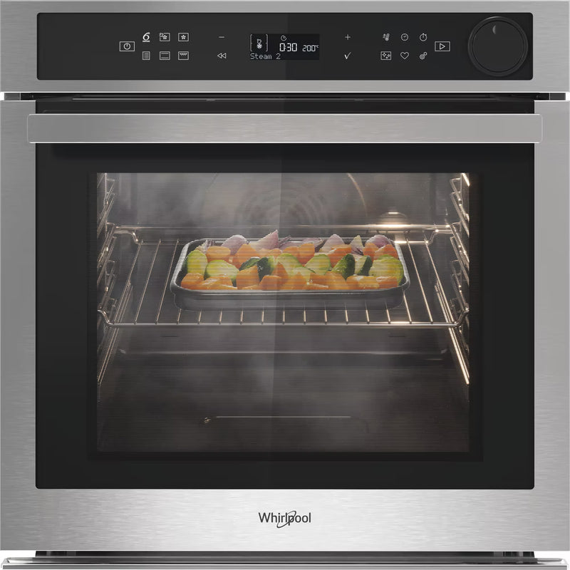 Load image into Gallery viewer, Whirlpool Steam | Single Oven | 73l | Touch Control | Stainless Steel with 6th Sense | Airfry and Acive Steam | AKZ9S8271IX