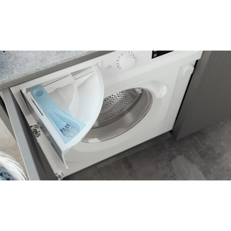 Load image into Gallery viewer, Hotpoint 7kg Integrated Washing Machine | 1400 RPM | Anti-Stain | Wool Care | White | BIWMHG71483UKN
