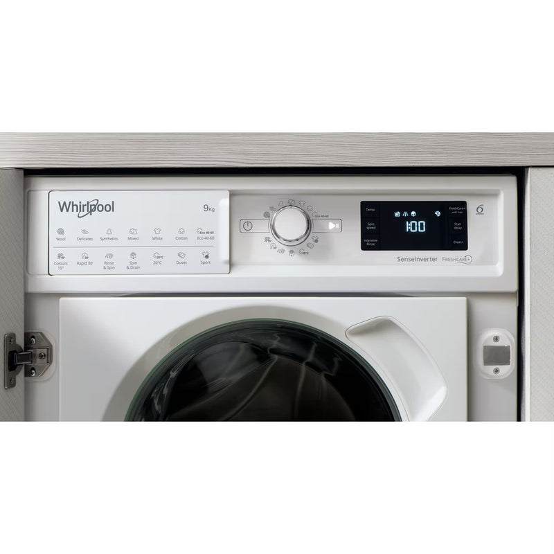 Load image into Gallery viewer, Whirlpool Built-in Freshcare+ Washing Machine | White | 9kg | 1400rpm | B Rated | BIWMWG91485