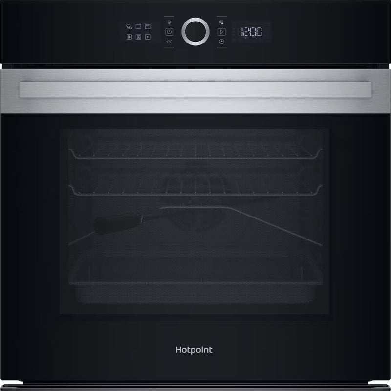 Załaduj obraz do przeglądarki galerii, Hotpoint Class 5 Single Fan Oven | Dual Clean (Pyro & Hydro) | 73L | A+ | Stainless Steel | HOI5S8PM0XUK