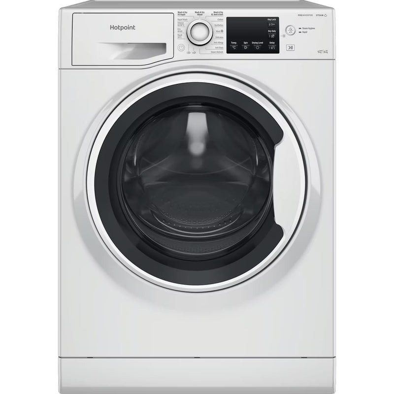 Load image into Gallery viewer, Hotpoint Freestanding Washer Dryer | 9kg Wash | 6kg Dry | Steam Hygiene | 1400rpm | White | NDB9635WUK
