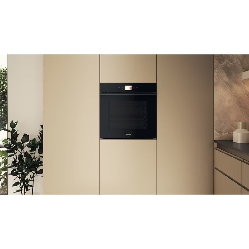 Załaduj obraz do przeglądarki galerii, Whirlpool W9 Built In Electric Pyrolytic Single Oven | 73L | Black | WOI98FPT2SBA