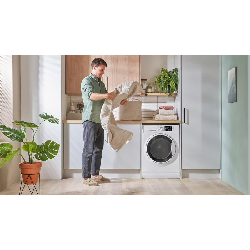 Load image into Gallery viewer, Hotpoint Freestanding Washer Dryer | 9kg Wash | 6kg Dry | Steam Hygiene | 1400rpm | White | NDB9635WUK