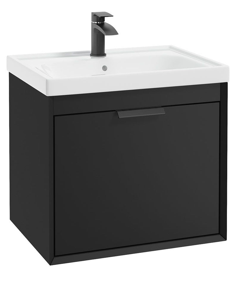 Załaduj obraz do przeglądarki galerii, Sonas Fjord vanity unit black with Matt Black Handle
