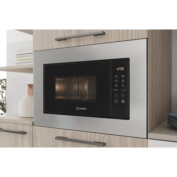 Load image into Gallery viewer, Indesit 20L Integrated Microwave - Stainless Steel | MWI 120 GX UK