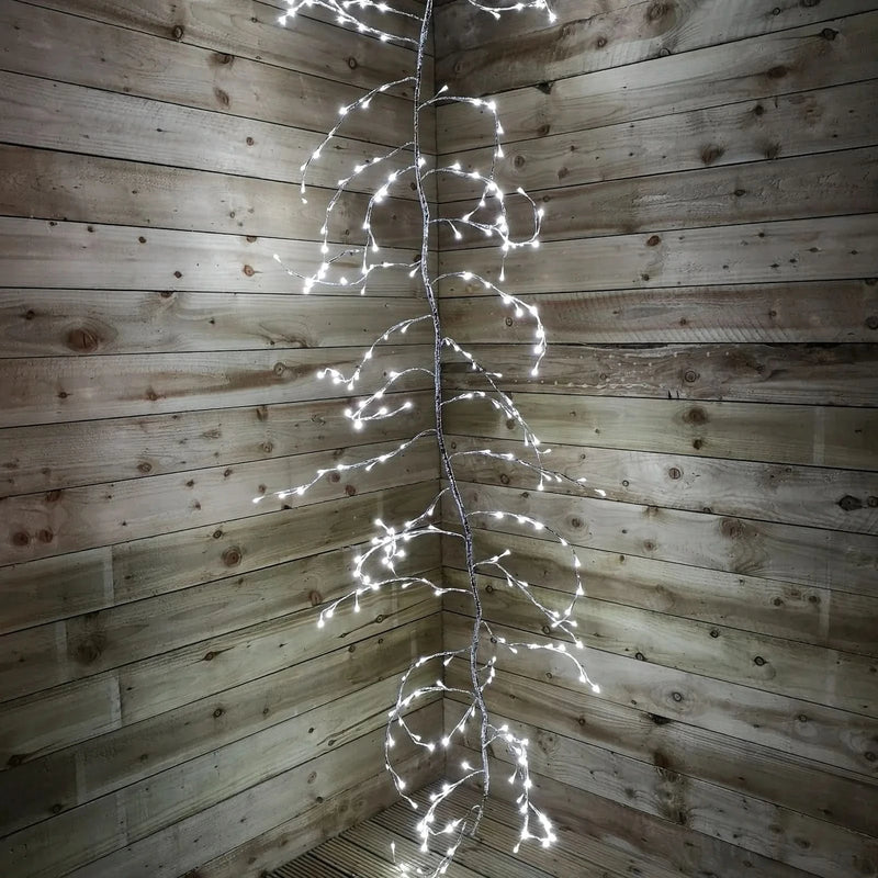 Load image into Gallery viewer, Premier 3m Silver Lit Branch Garland 288 White Leds LV183203S