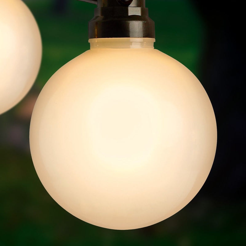 Załaduj obraz do przeglądarki galerii, 10cm Frosted Ball Cap with Filament and White LEDs | LV254015RBW