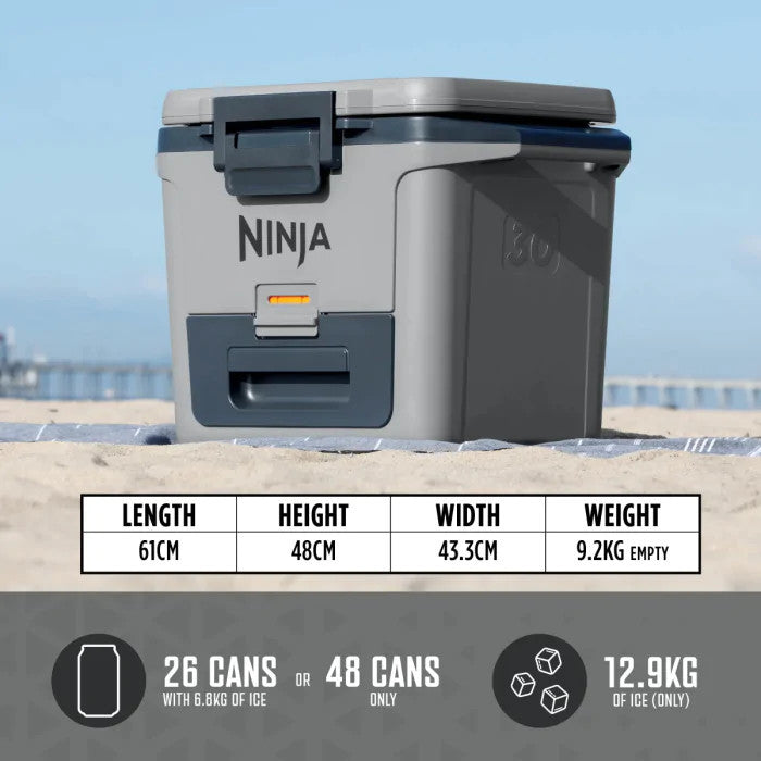 Załaduj obraz do przeglądarki galerii, Ninja FrostVault Hard Cooler with Dry Zone | 28L | Slate Grey | FB131UKGY