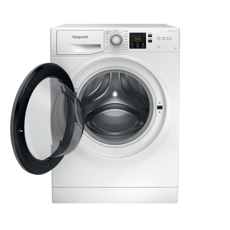 Load image into Gallery viewer, Hotpoint Anti-stain Washing Machine | White | 8kg | 1400rpm | A Rated | NSWE 846 WS UK