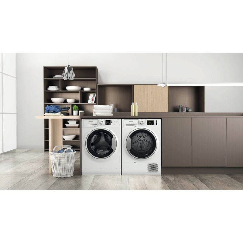 Load image into Gallery viewer, Hotpoint Anti-stain Washing Machine | White | 8kg | 1400rpm | A Rated | NSWE 846 WS UK