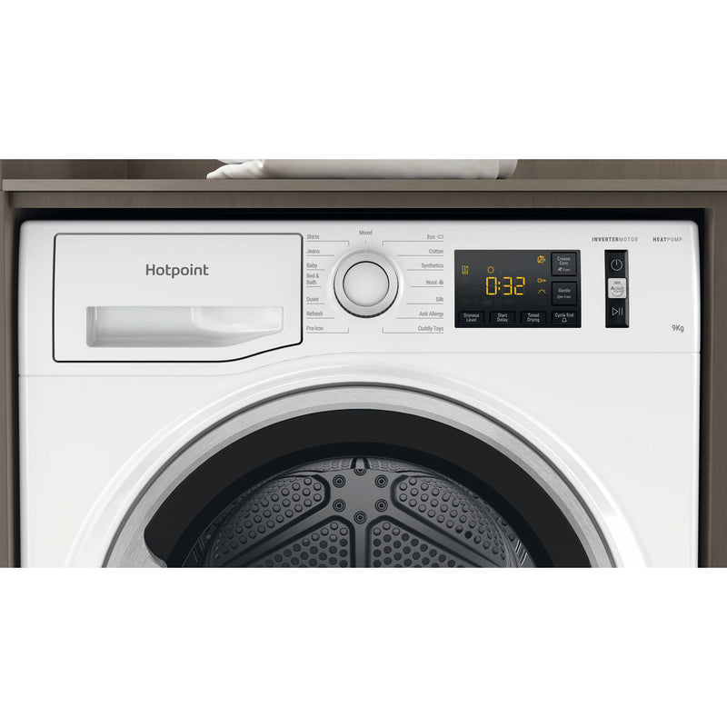 Завантажте зображення в засіб перегляду галереї, Hotpoint ActiveCare Heat Pump Tumble Dryer | White | 9kg | A++ Rated | NTS M11 92SK UK