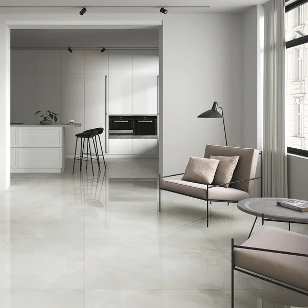 Завантажте зображення в засіб перегляду галереї, Onyx Tile | White Polished | 1.72Y2/1.44m2 | 60x120cm | HUI038
