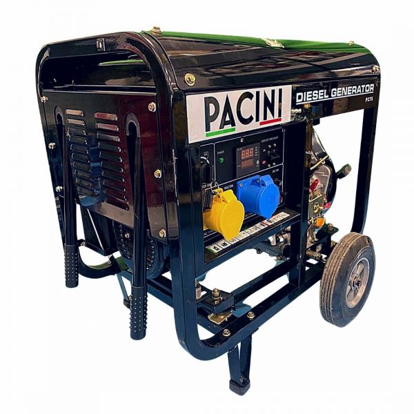 Pacini 8KVA Diesel Power Generator | 13HP | Pull and Key Start | PC80